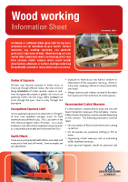 Wood working Information Sheet front page preview
              